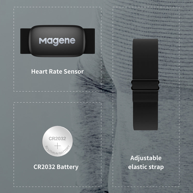 Magene McKing Heart Rate Belt Sensor Cycling Computer Heart Rate Monitor Heart Rate Waterproof Bluetooth ANT+